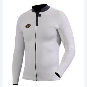VISSLA Light Gray Wetsuit Jacket